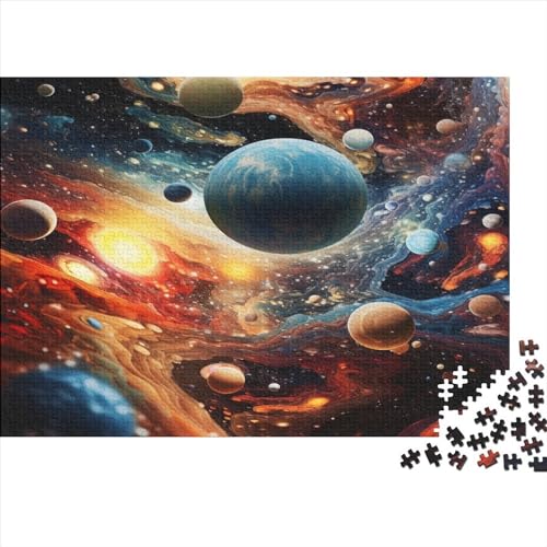 Planetary Universe Erwachsene Puzzle Für Erwachsene Und Kinder 1000 Teile Starry Sky Geschicklichkeitsspiel Für Die Ganze Familie Impossible Puzzle DIY Kit Moderne Wohnkultur 1000pcs (75x50cm) von LENTLY