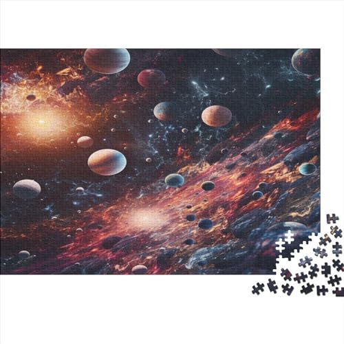 Planetary Universe Puzzle Für Erwachsene Und Kinder 1000 Teile Starry Sky Puzzle Legespiel Impossible Puzzle Einzigartiges Geschenk Moderne Wohnkultur 1000pcs (75x50cm) von LENTLY