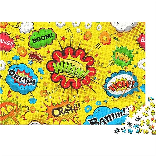 Pop-Illustration Jigsaw Brain Teaser Puzzle Für Erwachsene Puzzleboard Jigsaw Puzzles Familienspiele Lernspielzeug Als Weihnachtsgeburtstagsgeschenke Herausfordernde Spiele 1000pcs (75x50cm) von LENTLY