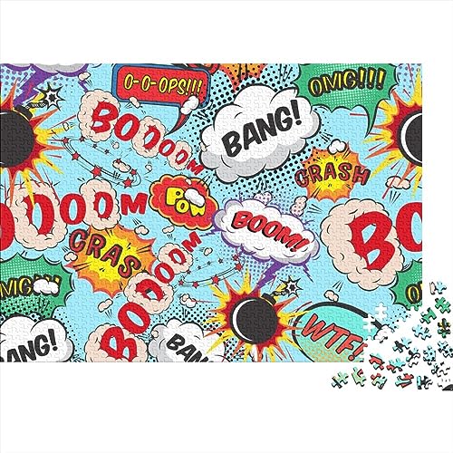 Pop-Illustration Jigsaw Puzzles Für Erwachsene Customized Herausfordernde Familie Herausfordernde Spiele Lernen Lernspielzeug Für Weihnachten Geburtstag Geschenke 300pcs (40x28cm) von LENTLY
