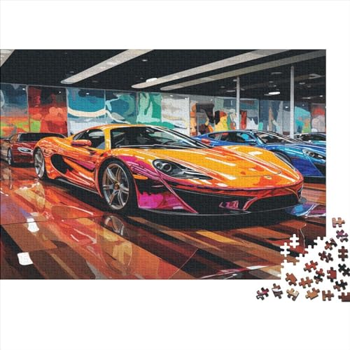 Racing Cars Hölzernes Jigsaw Puzzles Für Erwachsene 1000 Teile Tracks Herausforderndes Spiel Tolles Geschenk Einzigartige Heimdekoration 1000pcs (75x50cm) von LENTLY