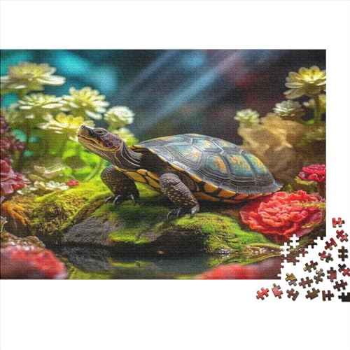 Soft-shelled Turtles Hölzernes Jigsaw Puzzles Für Erwachsene Kinder 1000 Teile Colourful Lernspiel Heimdekoration Puzzle 1000pcs (75x50cm) von LENTLY