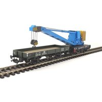 LENZ 42450-04 SPUR 0 Kran Wyhlen blau mit Schutzwagen, Museumsfz., DR von LENZ