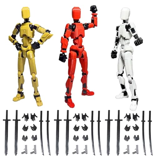 3 Stück T13 Figur,Action Figur,13 Types Action Figures,T13 Action Figure,Actionfiguren mit Mehreren Gelenken,Dummy 13 Actionfigur,3D Gedruckte Actionfigur für Desktop-Dekorationen 3 Stück T13 Figur,Action Figur,13 Types Action Figures,T13 Action Figure,Actionfiguren mit Mehreren Gelenken,Dummy 13 Actionfigur,3D Gedruckte Actionfigur für Desktop-Dekorationen von LEOEASIY