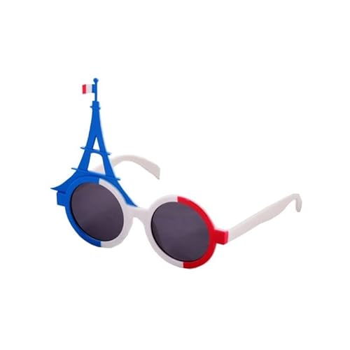 LES COTILLONS D'ALSACE Brille Blau Weiß Rot | Verkleidung Fans Frankreich | Tricolor Tour | Fußball Rugby 2024 | Nationalfeiertag 14. Juli von LES COTILLONS D'ALSACE