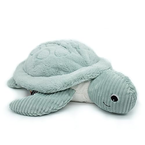LES DÉGLINGOS PTIPOTOS by Plüschtier Sauvenou die Riesenschildkröte, 50 cm, Minze – Original – Schlafanzug – ideales Kuscheltier ab der Geburt – weiches Plüschtier – Minze von LES DÉGLINGOS