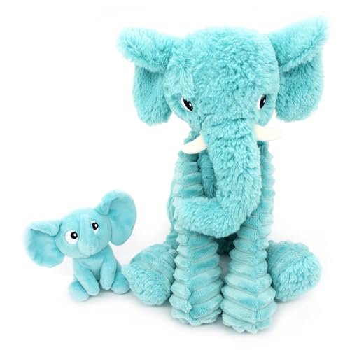 Les Déglingos Les PTIPOTOS by Plüschtier für Maman Bebe, sehr weich, Geschenk zur Geburt, Geburtstag, Weihnachten, DIMOITOU DER Elephant Mama & Bebee – 24 cm – Aquablau Les Déglingos Les PTIPOTOS by Plüschtier für Maman Bebe, sehr weich, Geschenk zur Geburt, Geburtstag, Weihnachten, DIMOITOU DER Elephant Mama & Bebee – 24 cm – Aquablau von LES DÉGLINGOS