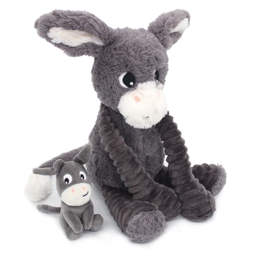 Les Déglingos Les PTIPOTOS by Plüschtier für Maman Bebe – sehr weich – Geschenk zur Geburt – Poitou ANE Mama & Baby, Grau, 24 cm Les Déglingos Les PTIPOTOS by Plüschtier für Maman Bebe – sehr weich – Geschenk zur Geburt – Poitou ANE Mama & Baby, Grau, 24 cm von LES DÉGLINGOS