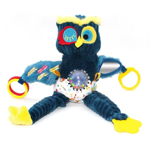 Les Déglingos Peluche éveil Nomade Astros le hibou Krabbelspielzeug für Babys, blau Les Déglingos Peluche éveil Nomade Astros le hibou Krabbelspielzeug für Babys, blau von LES DÉGLINGOS