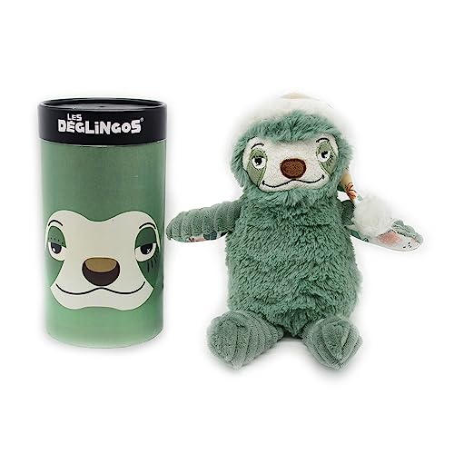 Les Deglingos Schmusetuch für Babys, Chillos der Faultier, grün, Plüschtier, klein, Simply mit Geschenkbox, ultraweich, ab Geburt, 22 cm, grün, Mädchen und Jungen, 32133B Les Deglingos Schmusetuch für Babys, Chillos der Faultier, grün, Plüschtier, klein, Simply mit Geschenkbox, ultraweich, ab Geburt, 22 cm, grün, Mädchen und Jungen, 32133B von LES DÉGLINGOS