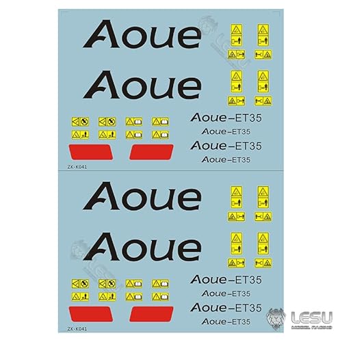 LESU Aufkleber Aufkleber für 1/14 RC Metall RC Hydraulik Aoue Et35 Bagger DIY Modell von LESU