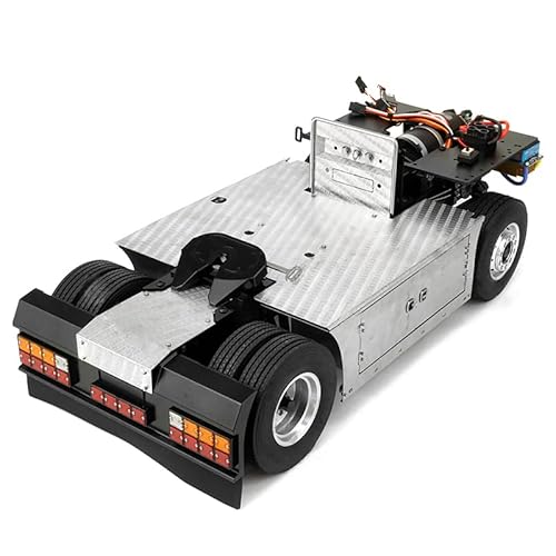wheelfun Metal 4 * 4 Chassis for 1/14 RC Tractor Truck 1 Motor 2 Servos 12G Servo Add on Full Light Set ​ von LESU