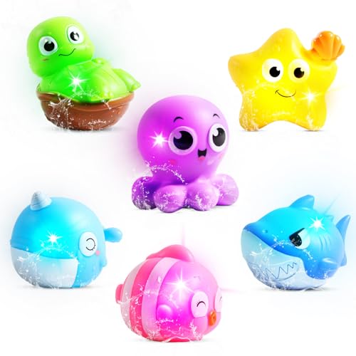 LETTERASHQP 6 Stück Badespielzeug Leuchtend Meerestiere Badewannenspielzeug Leuchtend Badespielzeug Baby Bath Toys Badespielzeug ab 3 Jahre Elektrisch Badewannenspielzeug ab 4 Jahre LETTERASHQP 6 Stück Badespielzeug Leuchtend Meerestiere Badewannenspielzeug Leuchtend Badespielzeug Baby Bath Toys Badespielzeug ab 3 Jahre Elektrisch Badewannenspielzeug ab 4 Jahre von LETTERASHQP