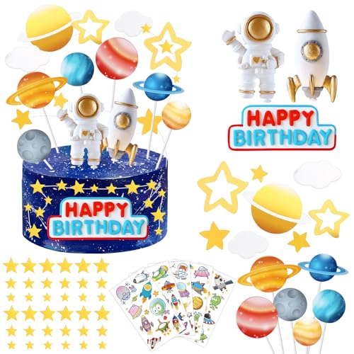 LETTERASHQP Astronauten Tortendeko, 58 Stück Astronauten Kuchen Deko Weltraum Kindergeburtstag Weltraum Tortendeko Astronaut Planeten Deko für Kindergeburtstag Astronauten Party Junge Mädchen LETTERASHQP Astronauten Tortendeko, 58 Stück Astronauten Kuchen Deko Weltraum Kindergeburtstag Weltraum Tortendeko Astronaut Planeten Deko für Kindergeburtstag Astronauten Party Junge Mädchen von LETTERASHQP