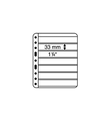 Leuchtturm (312882) Kunststoffhüllen VARIO, 7er-Einteilung, schwarze Folie von Leuchtturm