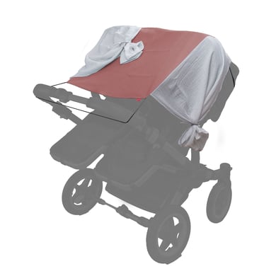 LEVILY Zwillingskinderwagen-Sonnenschutzsegel Twins PURE Rosa LEVILY Zwillingskinderwagen-Sonnenschutzsegel Twins PURE Rosa von Levily