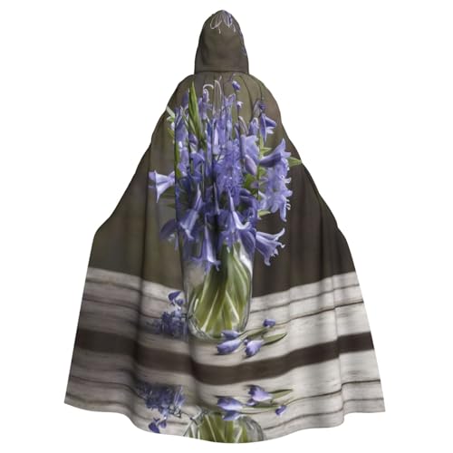 Bluebell Bouquet03 Erwachsenenkostüm, Halloween-Party, Umhang, stilvolles Kürbis-Thema, Zauberer-Robe, Cosplay-Kostüm, Schwarz von LEVNDIEJ