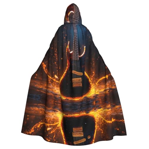 E-Gitarre für Erwachsene, Halloween-Party, Umhang, stilvolles Kürbis-Thema, mit Kapuze, Zauberer-Robe, Cosplay-Kostüm, Schwarz E-Gitarre für Erwachsene, Halloween-Party, Umhang, stilvolles Kürbis-Thema, mit Kapuze, Zauberer-Robe, Cosplay-Kostüm, Schwarz von LEVNDIEJ