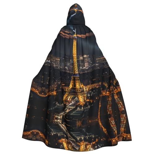 Eiffelturm Erwachsenenkostüm, Halloween-Party, Umhang, stilvolles Kürbis-Thema, Zauberer-Robe, Cosplay-Kostüm, Schwarz Eiffelturm Erwachsenenkostüm, Halloween-Party, Umhang, stilvolles Kürbis-Thema, Zauberer-Robe, Cosplay-Kostüm, Schwarz von LEVNDIEJ