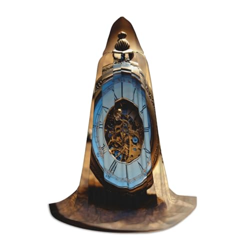 Gears Clock Bronze-Umhang mit Kapuze für Damen und Herren, Umhang mit Kapuze, Mittelalter-Kostüm, Umhang für Halloween, Maskerade, Cosplay, Schwarz, Small Gears Clock Bronze-Umhang mit Kapuze für Damen und Herren, Umhang mit Kapuze, Mittelalter-Kostüm, Umhang für Halloween, Maskerade, Cosplay, Schwarz, Small von LEVNDIEJ