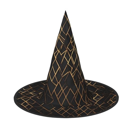 Geometrische Linien Druck Halloween Hexenhut Hexenkostüm Frauen Cosplay Party Zauberer Hut Zubehör für Frauen Geometrische Linien Druck Halloween Hexenhut Hexenkostüm Frauen Cosplay Party Zauberer Hut Zubehör für Frauen von LEVNDIEJ