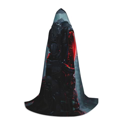 Hacker Era Kapuzenumhang für Damen und Herren, Mittelalter-Kostüm, Umhang für Halloween, Maskerade, Cosplay, Schwarz, Medium Hacker Era Kapuzenumhang für Damen und Herren, Mittelalter-Kostüm, Umhang für Halloween, Maskerade, Cosplay, Schwarz, Medium von LEVNDIEJ