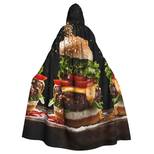 Halloween-Umhang für Erwachsene, mit Lebensmitteldruck, stilvolles Kürbis-Thema, Zauberer-Robe, Cosplay-Kostüm, Schwarz Halloween-Umhang für Erwachsene, mit Lebensmitteldruck, stilvolles Kürbis-Thema, Zauberer-Robe, Cosplay-Kostüm, Schwarz von LEVNDIEJ