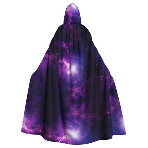 Himmelvioletter Halloween-Party-Umhang für Erwachsene, stilvoller Kürbis-Thema, Zauberer-Robe, Cosplay-Kostüme von LEVNDIEJ