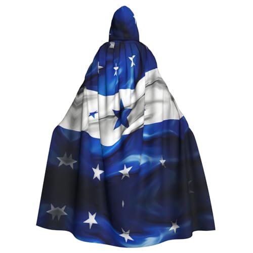 Honduras-Flagge, Halloween-Party, Umhang, stilvolles Kürbis-Thema, mit Kapuze, Zauberer-Robe, Cosplay-Kostüm, Schwarz von LEVNDIEJ