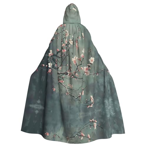 Japanische Kirschblüten für Erwachsene, Halloween-Party, Umhang, stilvolles Kürbis-Thema, Zauberer-Robe, Cosplay-Kostüme von LEVNDIEJ