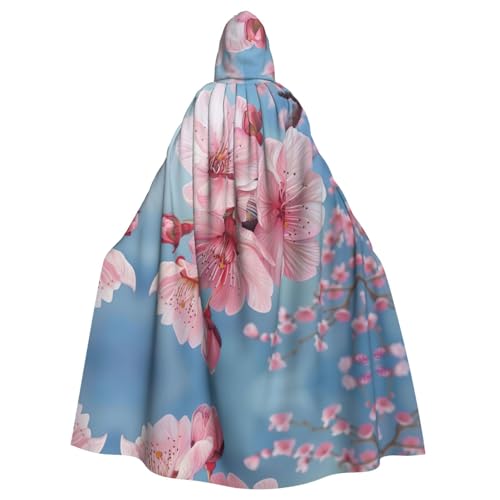 Japanische Kirschblüten für Erwachsene, Halloween-Party, Umhang, stilvolles Kürbis-Thema, Zauberer-Robe, Cosplay-Kostüme von LEVNDIEJ