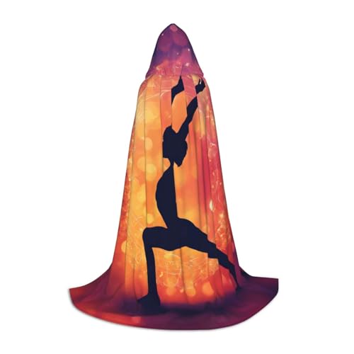 Kapuzenumhang mit Gymnastik-Spiel-Druck, für Damen und Herren, Bademantel, Mittelalter-Kostüm, Umhang für Halloween, Maskerade, Cosplay, Schwarz, Medium Kapuzenumhang mit Gymnastik-Spiel-Druck, für Damen und Herren, Bademantel, Mittelalter-Kostüm, Umhang für Halloween, Maskerade, Cosplay, Schwarz, Medium von LEVNDIEJ