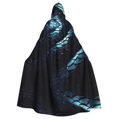 LEVNDIEJ 3D-Schlangen-Tapete, Umhang für Halloween, Kapuzenumhang für Männer und Frauen, Cosplay, Mittelalterliche Robe, Maskerade, Kostüm, Schwarz LEVNDIEJ 3D-Schlangen-Tapete, Umhang für Halloween, Kapuzenumhang für Männer und Frauen, Cosplay, Mittelalterliche Robe, Maskerade, Kostüm, Schwarz von LEVNDIEJ