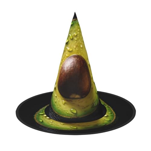LEVNDIEJ Avocado-Druck Halloween Hexenhut Hexenkostüm Frauen Cosplay Party Zauberer Hut Zubehör für Frauen LEVNDIEJ Avocado-Druck Halloween Hexenhut Hexenkostüm Frauen Cosplay Party Zauberer Hut Zubehör für Frauen von LEVNDIEJ