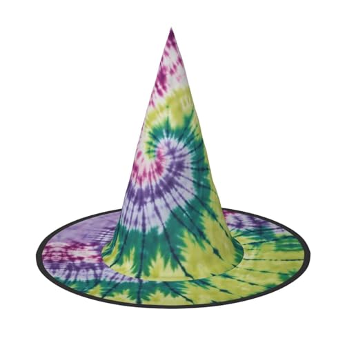 LEVNDIEJ Batik-Hexenhut, Hippie-Druck, Halloween-Hexenhut, Hexenkostüm, Damen, Cosplay, Party, Zaubererhut, Zubehör für Frauen LEVNDIEJ Batik-Hexenhut, Hippie-Druck, Halloween-Hexenhut, Hexenkostüm, Damen, Cosplay, Party, Zaubererhut, Zubehör für Frauen von LEVNDIEJ