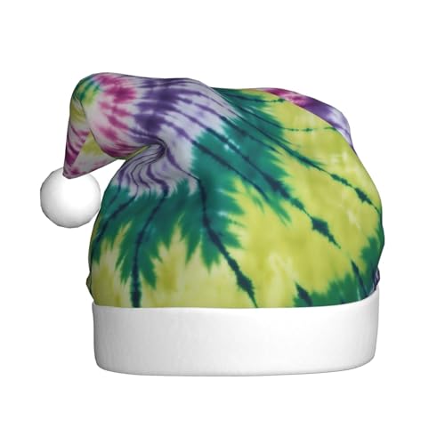 LEVNDIEJ Batik-Hut für Erwachsene, Weihnachtsmütze, Urlaub, Unisex, Weihnachtsmütze für Neujahr, festliche Party von LEVNDIEJ