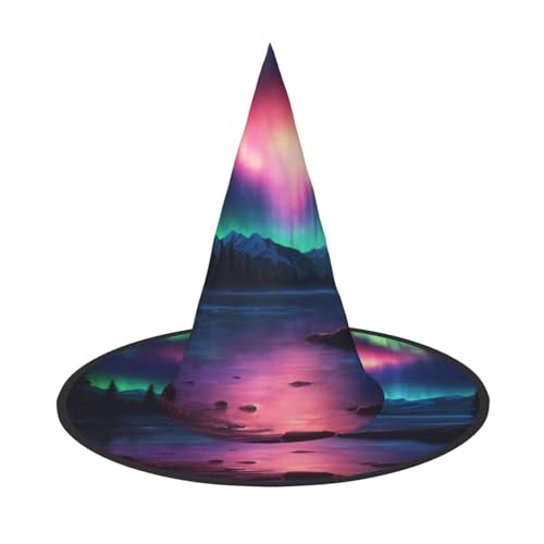 LEVNDIEJ Dunkle Nordlichter Druck Halloween Hexenhut Hexenkostüm Frauen Cosplay Party Zauberer Hut Zubehör für Frauen LEVNDIEJ Dunkle Nordlichter Druck Halloween Hexenhut Hexenkostüm Frauen Cosplay Party Zauberer Hut Zubehör für Frauen von LEVNDIEJ