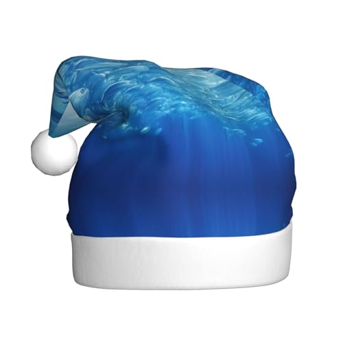 LEVNDIEJ Fisch-Weihnachtsmannmütze, Erwachsene, Weihnachtsmütze, Urlaub für Unisex, Weihnachtsmütze für Neujahr, festliche Party von LEVNDIEJ