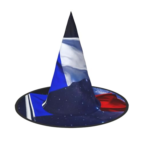 LEVNDIEJ Französische Flagge, Halloween-Hexenhut, Hexenkostüm, Damen, Cosplay, Party, Zaubererhut, Zubehör für Frauen LEVNDIEJ Französische Flagge, Halloween-Hexenhut, Hexenkostüm, Damen, Cosplay, Party, Zaubererhut, Zubehör für Frauen von LEVNDIEJ