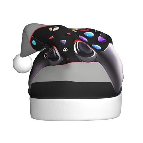 LEVNDIEJ Game-Controller-Weihnachtsmannmütze, Erwachsene, Weihnachtsmütze, Urlaub für Unisex, Weihnachtsmütze für Neujahr, festliche Party von LEVNDIEJ