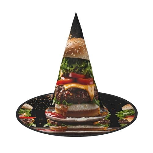 LEVNDIEJ Halloween-Hexenhut, Hexenkostüm für Damen, Cosplay, Party, Zaubererhut, Zubehör für Frauen von LEVNDIEJ