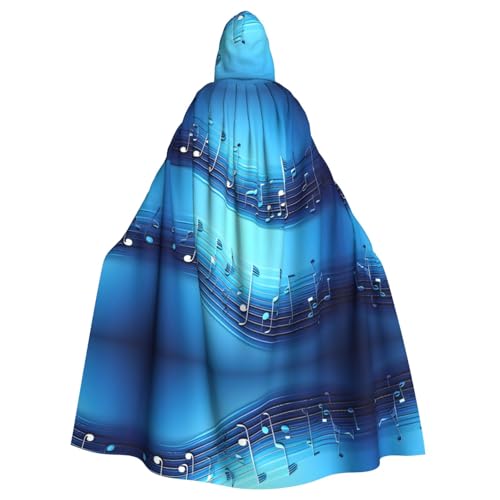 LEVNDIEJ Himmelblauer Umhang mit Musiknoten für Halloween, Kapuzenumhang für Männer und Frauen, Cosplay, Mittelalter-Bademantel, Maskerade-Kostüm LEVNDIEJ Himmelblauer Umhang mit Musiknoten für Halloween, Kapuzenumhang für Männer und Frauen, Cosplay, Mittelalter-Bademantel, Maskerade-Kostüm von LEVNDIEJ