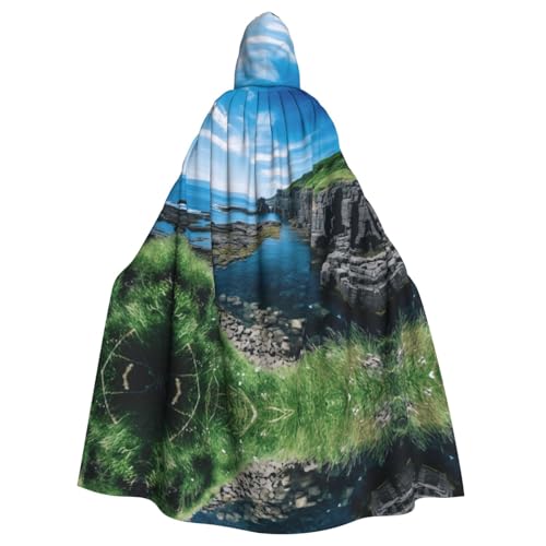 LEVNDIEJ Jeju Island Korea Print Umhang für Halloween Kapuzenumhang für Männer Frauen Cosplay Mittelalter Roben Maskerade Kostüm Schwarz LEVNDIEJ Jeju Island Korea Print Umhang für Halloween Kapuzenumhang für Männer Frauen Cosplay Mittelalter Roben Maskerade Kostüm Schwarz von LEVNDIEJ