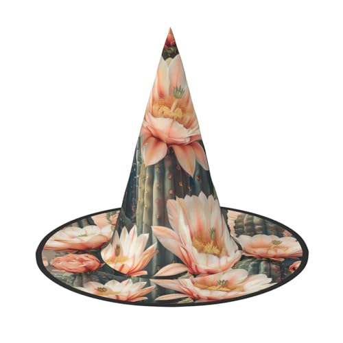 LEVNDIEJ Kaktus Blumendruck Halloween Hexenhut Hexenkostüm Frauen Cosplay Party Zauberer Hut Zubehör für Frauen LEVNDIEJ Kaktus Blumendruck Halloween Hexenhut Hexenkostüm Frauen Cosplay Party Zauberer Hut Zubehör für Frauen von LEVNDIEJ