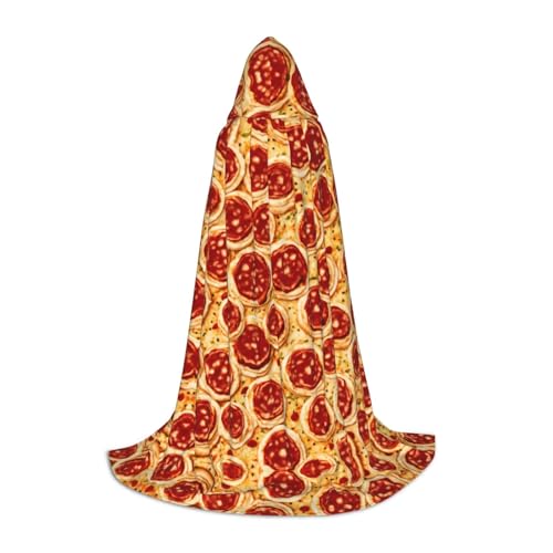 LEVNDIEJ Kapuzenumhang mit 3D-Pfeperoni-Druck, für Damen und Herren, Mittelalter-Kostüm, Umhang für Halloween, Maskerade, Cosplay, Schwarz, Large LEVNDIEJ Kapuzenumhang mit 3D-Pfeperoni-Druck, für Damen und Herren, Mittelalter-Kostüm, Umhang für Halloween, Maskerade, Cosplay, Schwarz, Large von LEVNDIEJ