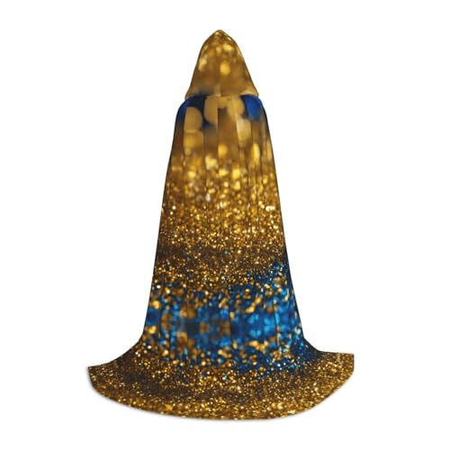 LEVNDIEJ Kapuzenumhang mit Glitzermuster für Damen und Herren, Mittelalter-Kostüm, Umhang für Halloween, Maskerade, Cosplay, Schwarz, Large LEVNDIEJ Kapuzenumhang mit Glitzermuster für Damen und Herren, Mittelalter-Kostüm, Umhang für Halloween, Maskerade, Cosplay, Schwarz, Large von LEVNDIEJ