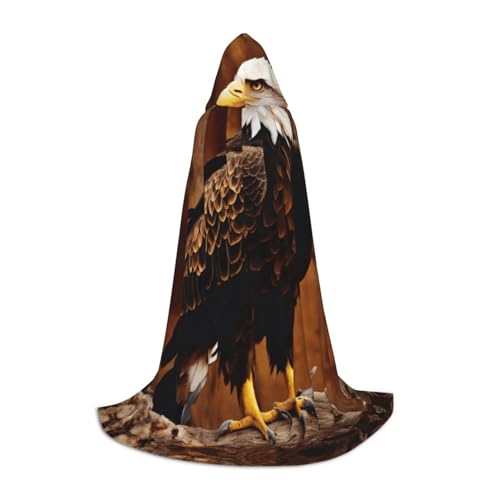 LEVNDIEJ Kapuzenumhang mit fliegendem Adler, für Damen und Herren, Mittelalter-Kostüm, Umhang für Halloween, Maskerade, Cosplay, Schwarz, Large LEVNDIEJ Kapuzenumhang mit fliegendem Adler, für Damen und Herren, Mittelalter-Kostüm, Umhang für Halloween, Maskerade, Cosplay, Schwarz, Large von LEVNDIEJ