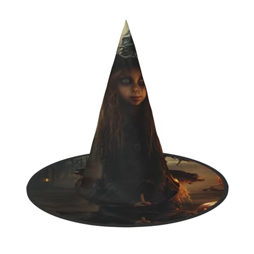 LEVNDIEJ Kürbis Halloween Druck Halloween Hexenhut Hexen Kostüm Frauen Cosplay Party Zauberer Hut Zubehör für Frauen LEVNDIEJ Kürbis Halloween Druck Halloween Hexenhut Hexen Kostüm Frauen Cosplay Party Zauberer Hut Zubehör für Frauen von LEVNDIEJ