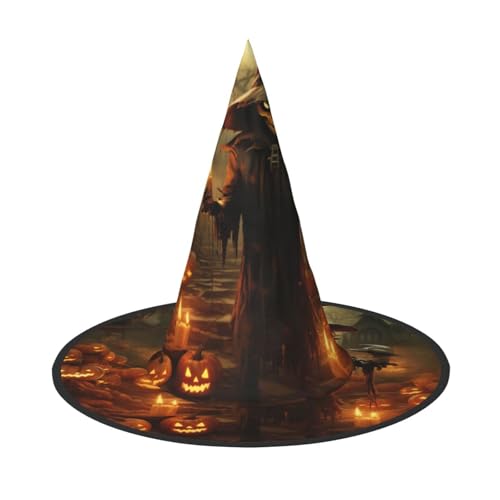LEVNDIEJ Kürbis Halloween Druck Halloween Hexenhut Hexen Kostüm Frauen Cosplay Party Zauberer Hut Zubehör für Frauen LEVNDIEJ Kürbis Halloween Druck Halloween Hexenhut Hexen Kostüm Frauen Cosplay Party Zauberer Hut Zubehör für Frauen von LEVNDIEJ