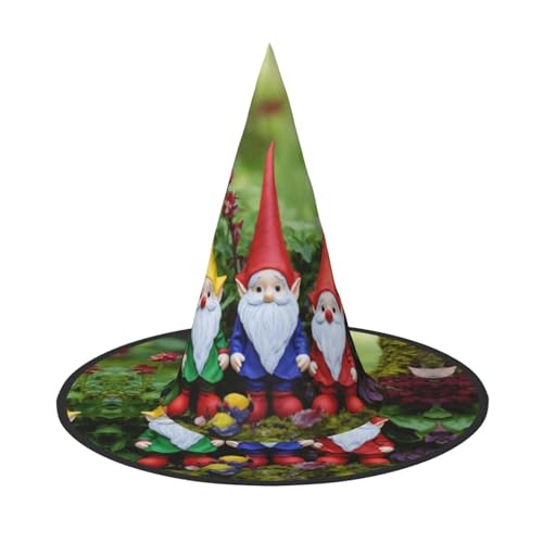 LEVNDIEJ Lustiger Weihnachtswichtel, Druck, Halloween, Hexenhut, Hexenkostüm, Damen, Cosplay, Party, Zauberer, Hut, Zubehör für Frauen LEVNDIEJ Lustiger Weihnachtswichtel, Druck, Halloween, Hexenhut, Hexenkostüm, Damen, Cosplay, Party, Zauberer, Hut, Zubehör für Frauen von LEVNDIEJ